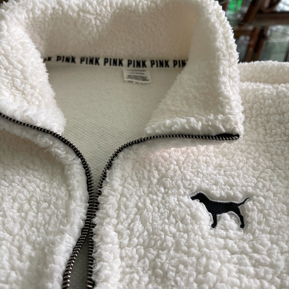 Large Victoria Secret (Pink) cream pullover sweater